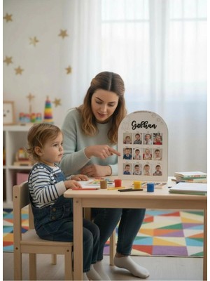 Woodengifts 3D Kişiye Özel Isimli Ahşap Doğum Günü Fotoğraf Panosu Doğum Günü Tablosu Kapı Süsü