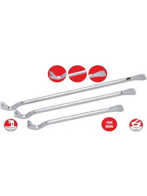 TeknoKapsül Sait Demirci SK060 Polisajlı Sökü Demiri 60CM, 1200 gr