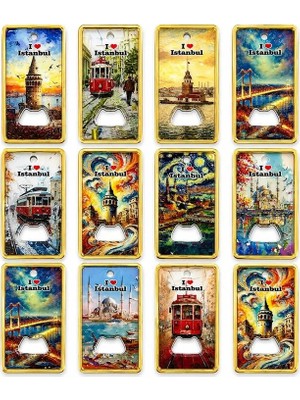 TeknoKapsül Istanbul Temalı Açacaklı Buzdolapı Süsü Magnet ALK5410