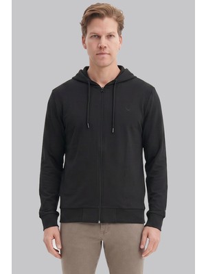 Cazador Snow Erkek Ince Kapüşonlu Fermuarlı Sweatshirt Regular Fit Günlük Hoodie 54305