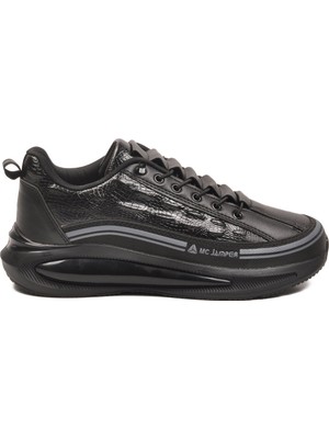 Mc Jamper Siyah Memory Foam Lastik Bağcıklı Erkek Sneaker