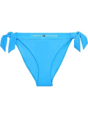 Tommy Hilfiger Kadın Mavi Yan Bağlamalı Bikini Altı UW0UW06362