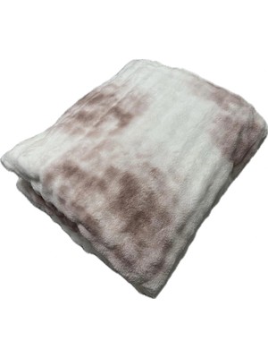 Merinos Harmony Çift Kişilik Peluş Battaniye 220X240 Güldefne Rengi Yeni Model Yeni Desen