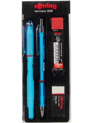 Rotring Ofis Seti Visumax Versatil Kalem 07MM+ Roller Kalem Mavi