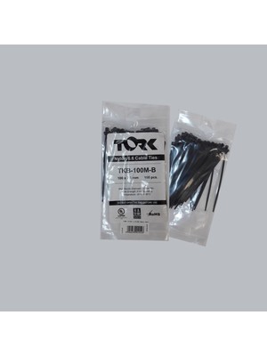 TeknoKapsül Tork Siyah Kablo Bağı 2,5X100