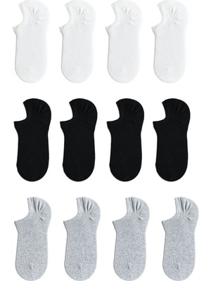 QUALITY WALKING Monochrome Series Sneaker Çorap 12'li Set