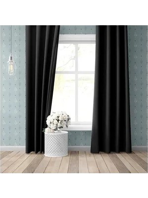 Vivense Etshome Siyah Blackout Perde, 300X260, 16475