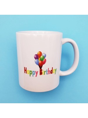 TeknoKapsül Happy Birthday Baskılı Kupa Bardak
