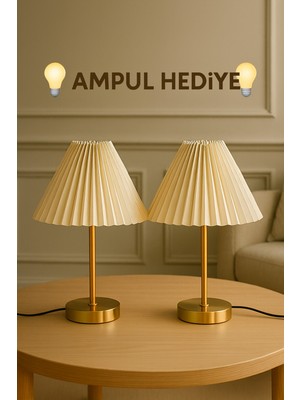 Empressco Evlight 2’li Maison Pileli Gold Abajur - Fiyatı, Yorumları