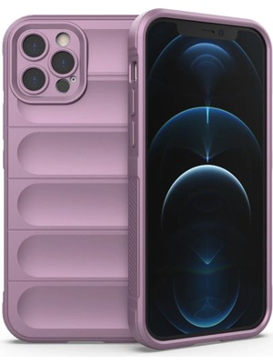 Prativas Iphone 12 Kılıf Optimum Silikon - Mor