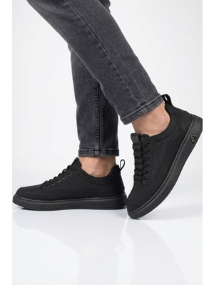 Guja Siyah Hafif Esnek Keten Erkek Casual Ayakkabı 26Y510-2 M