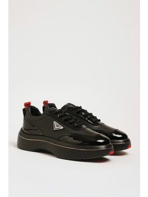 Faruk Balkanas Armando Model Hakiki Kombinasyonlu Deri Ithal Taban Sneaker Ayakkabı
