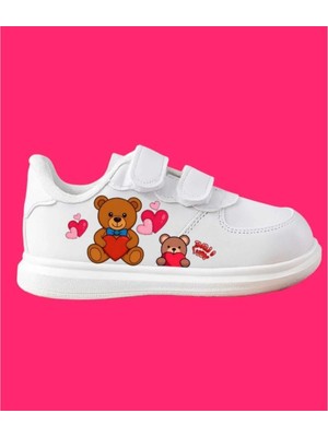 Archie Pet Ayıcık Ailesi Baskılı Kız Çocuk Spor Ayakkabı