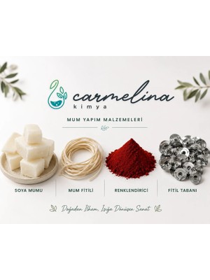 Carmelina Soya Mum Yapım Seti̇ Kırmızı Renk