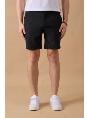 Braccas Erkek Siyah Jogger Fit Şort