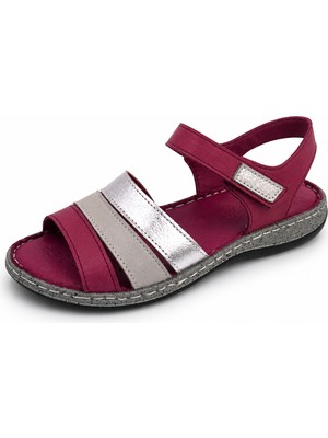 Patron Shoes Ortopedik Tabanlı, Ayarlanabilir Bantlı, Günlük Rahat Yazlık Kadın Sandalet