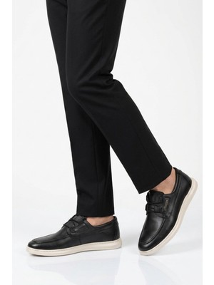 Pierre Cardin Siyah Hakiki Deri Erkek Casual Ayakkabı 19262 M