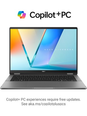 Asus Vivobook 14 Flip TP3407SA-SG198W Ultra 7-256V 16GB Ram 512GB SSD 14'' OLED Dokunmatik WIN11H Taşınabilir Bilgisayar