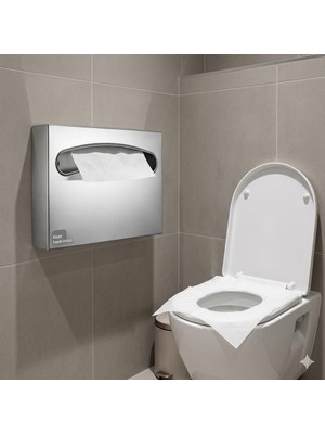 Neva Paslanmaz Klozet Kapak Örtücü Dispenseri - Kağıt Verici Dispenser