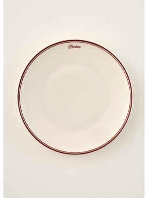 Bella Maison Bonheur Porselen Servis Tabağı Bordo (28 Cm)