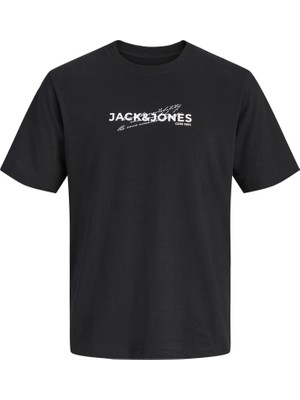 Jack & Jones Erkek Gögüs Baskili Regular Fit Tisört - Eterna