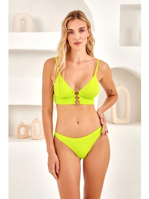 Lapieno Halka Detaylı Crop Bikini Takım