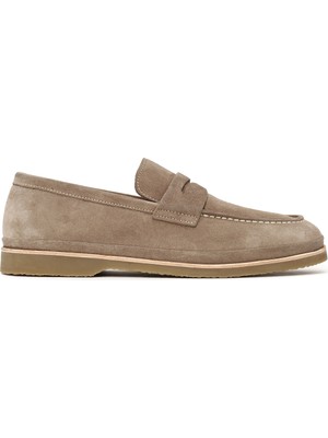 Derimod Erkek Bej Süet Deri Loafer 26SFD621610