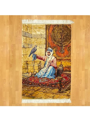 Mevlana Bazaar Avcı Motifli 100 x 150 Duvar Halısı