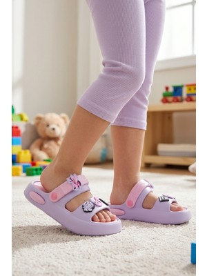 Walkway 4505 F-P Lila Pembe Kız Çocuk Terlik
