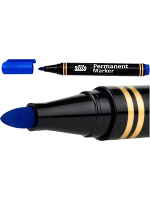 Stilo Permanent Kalem Yuvarlak Uç Mavi