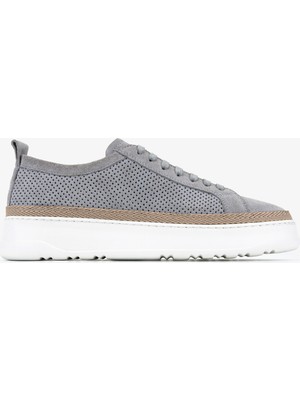 Valmenti Erkek Hakiki Deri Gri Sneakers & Spor Ayakkabı 1171 25-462 Erk Ayk Y26 Grı Suet