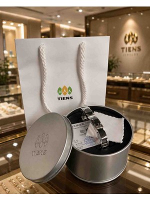 Butik Tıens Şık Tasarım Seramik Manyetik Bileklik Unisex Premium Çelik Görünümlü