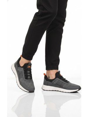 Walkway Füme Lastik Bağcıklı Erkek Spor Ayakkabı