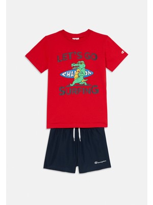 Champion Champıon Unısex Çocuk Şort T-Shırt Takım 307062-RS011