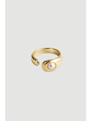 Gusto Inci Detaylı Yüzük - Gold