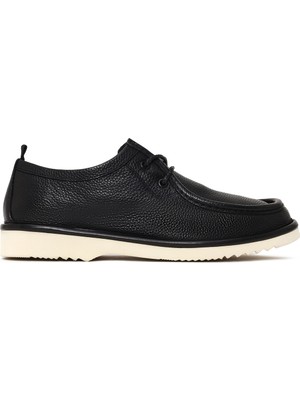 Derimod Erkek Siyah Bağcıklı Deri Casual Ayakkabı 26SFD6976FT