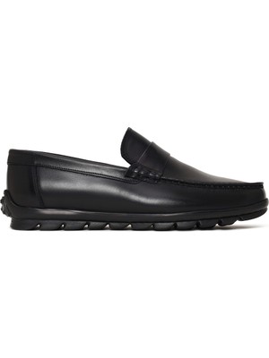 Derimod Erkek Siyah Deri Casual Loafer 26SFD632218