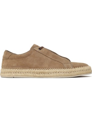 Derimod Erkek Bej Kalın Tabanlı Süet Deri Sneaker 26SFD692910