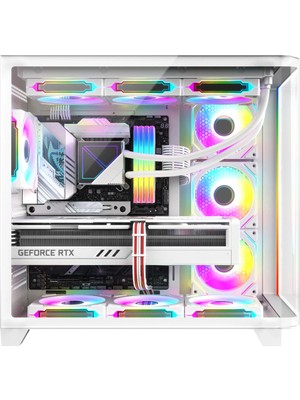 Apphirex Rebirth W05 Ryzen 5 5500 | 16GB Ram | 512GB M2 SSD | RTX5060 Sıvı Soğutmalı Beyaz Oyun Bilgisayarı