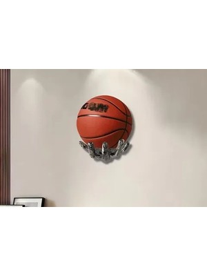 Vivense El Şeklinde Basketbol, Futbol Top Tutucu, Gümüş