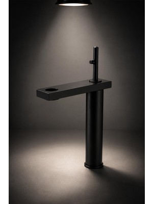 Fontana FA-8025 Yüksek Lavabo Bataryası Mat Siyah
