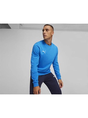 Puma Teamgoal Casuals Crew Neck S Erkek Sweatshirts 65859202 Mavi