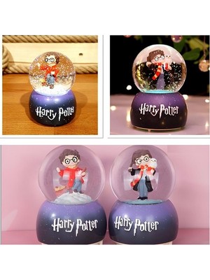 Ozcmax Harryy Potter Üflemeli Işıklı Müzikli Kar Küresi Orta Boy