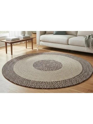 Vivense Dune Rustik Yuvarlak Halı, Çok Renkli, 100 cm
