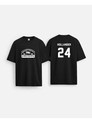 Shain Heated Rivalry Ilya Rozanov 81 Hollander Jersey 24 Baskılı Çift Taraf Siyah Tişört T-Shirt