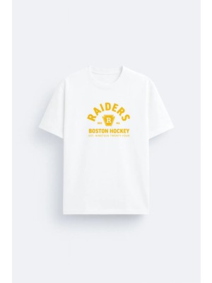 Shain Ilya Rozanov Heated Rivalry Baskılı Bisiklet Yaka Unisex Beyaz Tişört T-Shirt