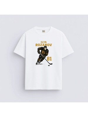 Shain Rozanov 81 Hollander Rivalry Dizi Baskılı Bisiklet Yaka Beyaz Tişört T-Shirt