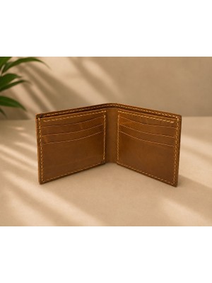 Oakco Leather Bifold Lizard Baskılıkahverengi Erkek Cüzdanı