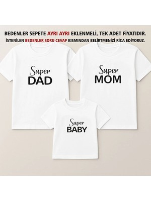 Shain Doğum Günü Dad Mom Baskılı Anne Baba Çocuk Aile Tişört Kombin