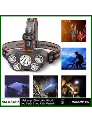 Mudanis 150W Ultra Güçlü Kafa Lambası